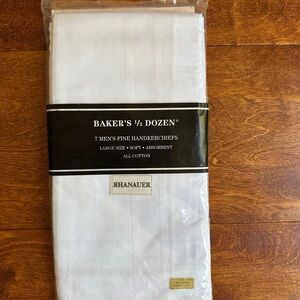 White Men's Handkerchiefs Set